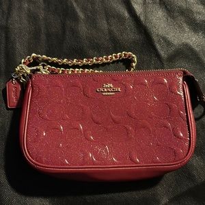 Burgundy Coach Wristlet/Purse
